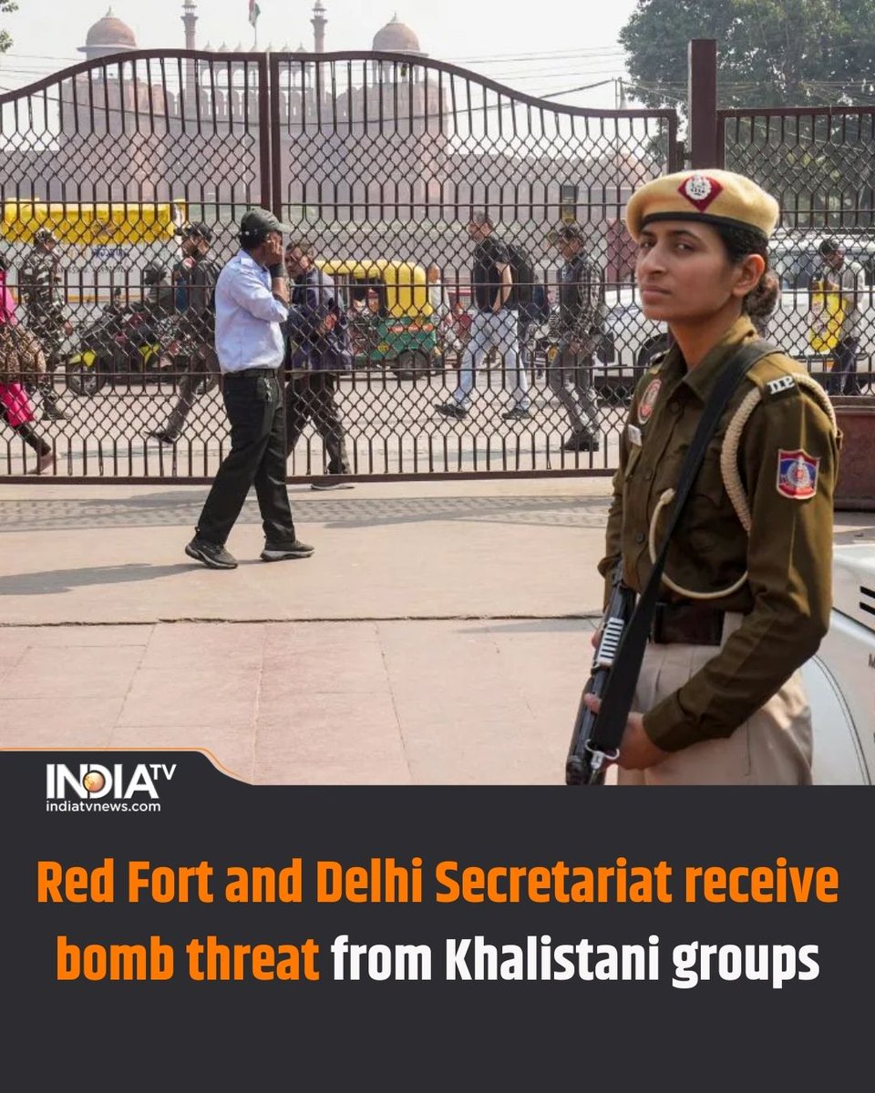indiatv's tweet image. A threatening email warning of bomb attacks on the Delhi Secretariat and Red Fort has been issued. The email reportedly came in the name of a Khalistani group.

Read more here:
tinyurl.com/5n7p2mnr

#redfort #DelhiSecretariat #bomthreat #khalistanigroups