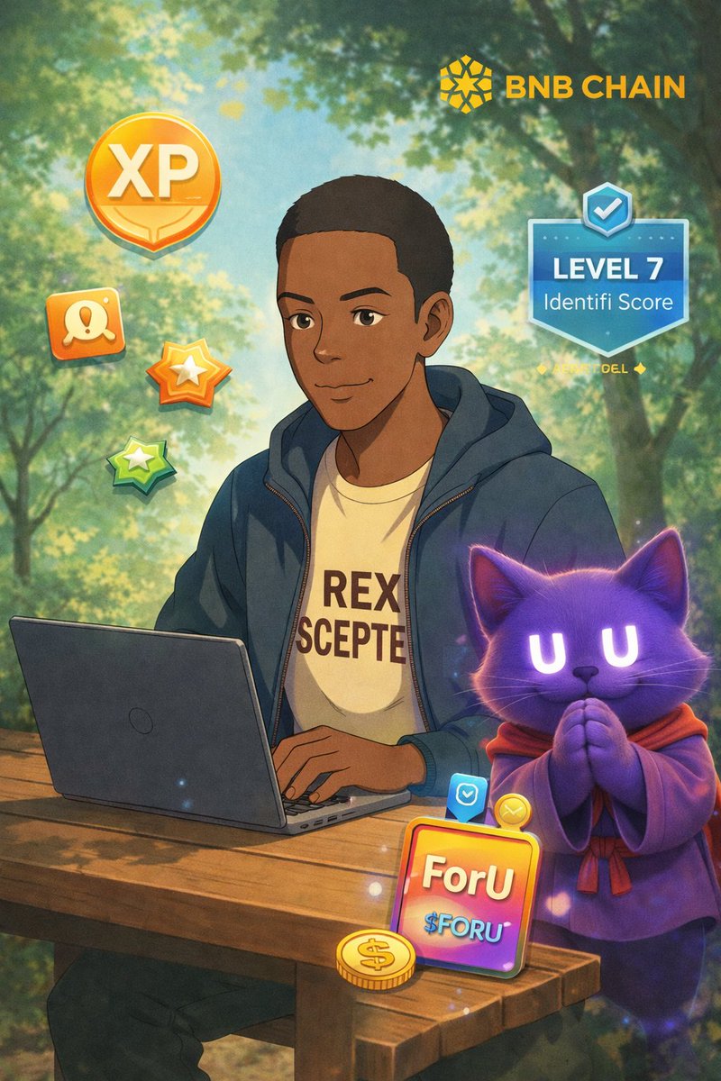 Rex_Scepter's tweet image. Back to building my digital reputation and stacking verified impact. Consistency is everything. With @foruai on @BNBCHAIN, real actions turn into measurable reputation through AI DIDs and Identifi Scores. Every quest completed and every verified contribution compounds toward
