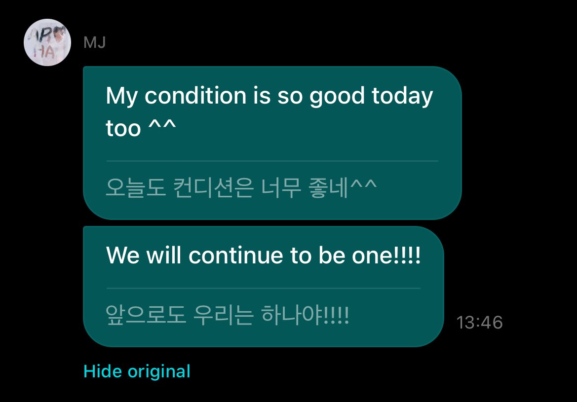 bobahyukie_'s tweet photo. "we will continue to be one" 🥹🥹 https://t.co/YDKDOuEvbT