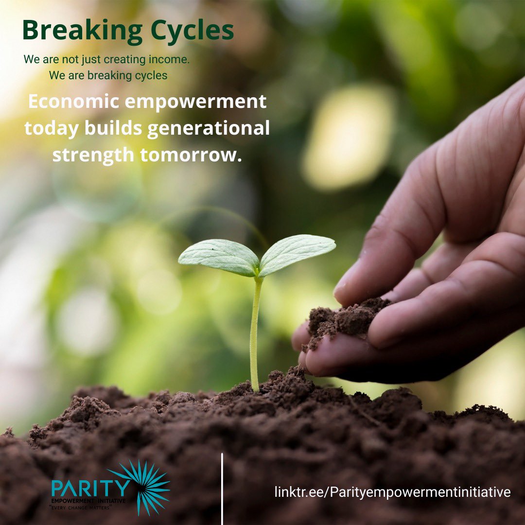 parity2025's tweet image. Real empowerment isn’t about quick income it’s about giving families the strength to stand, grow, and rewrite their story for generations. 
#EconomicEmpowerment #BreakingCycles #GenerationalImpact #CommunityGrowth #SustainableChange #EmpowermentMatters