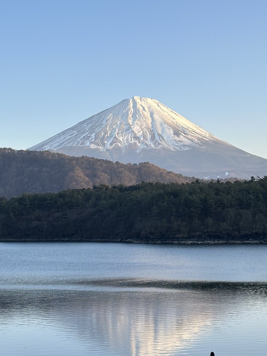 あれっ？富士山よく見たら
白くなってる  夕べ降ったんですね