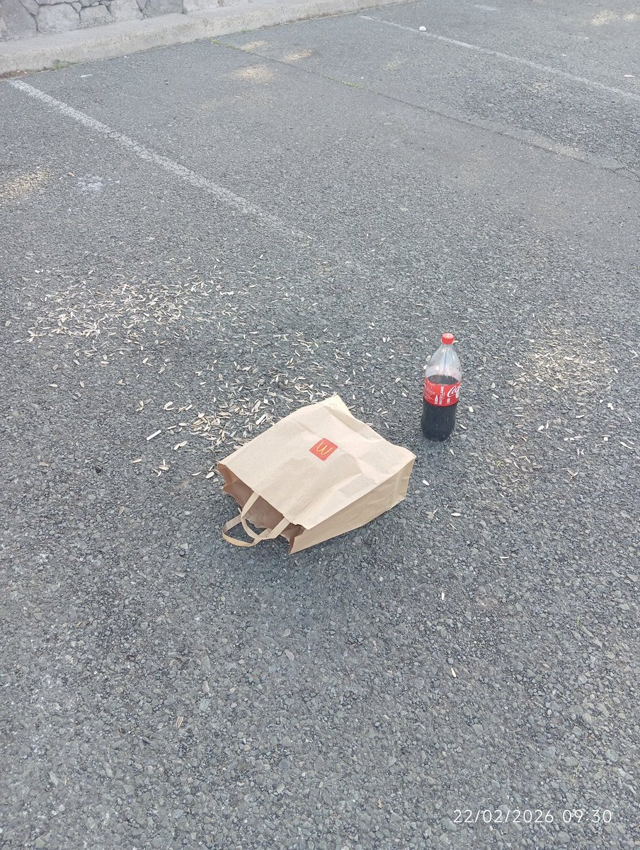 Ayer me fui de caminata a La Cumbre y esto fue lo primero que me encontré nada más llegar. Aparcamiento al lado del Parador de Tejeda. 
He enseñado la foto a varios amigos preguntando quién haría tal guarrada.
Que me respondieron?