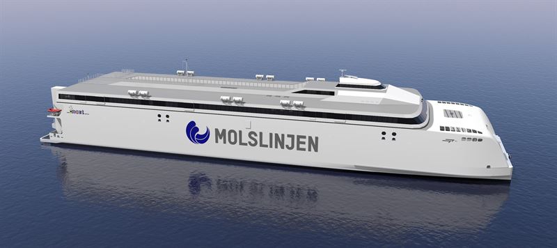 wartsilacorp's tweet photo. Wärtsilä will supply a fully integrated #ElectricPropulsion solution with #waterjets for a new catamaran ferry for Molslinjen. This is the third in a series of battery‑electric vessels, with Wärtsilä solutions powering all three.
Read on: https://t.co/znX14xSPuq
#Decarbonisation https://t.co/JtcNIQ6Aln