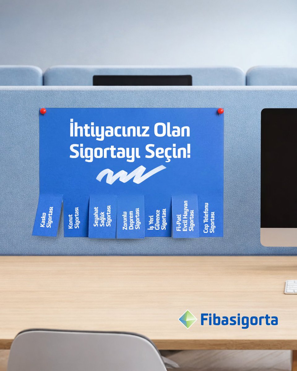 Hayat farklı, ihtiyaçlar farklı!
 
Kaskodan konuta, seyahatten, minik dostunuzun sağlığına kadar ihtiyacınıza uygun sigorta Fibasigorta’da!

Hemen keşfedin 👇
fibasigorta.com.tr

#Fibasigorta #FiRahatlaFibaSigortaYanında