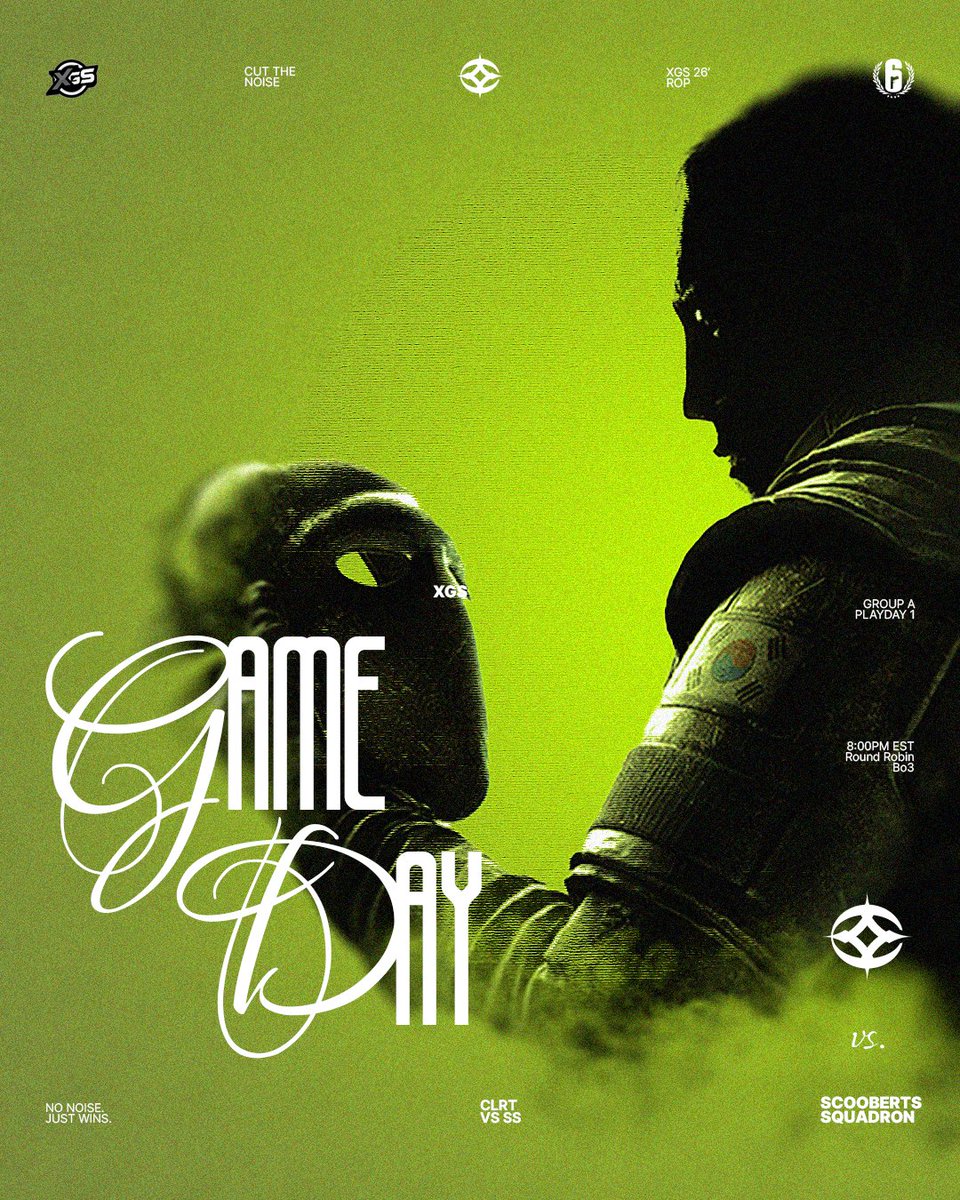 CLRTY will be competing in <a href="/XenonGamingGG/">XGS</a> vs Scooberts Squadron @ 8:00 PM EST TONIGHT 🔥

Tune into our Twitch Channel to support the boys
twitch.tv/clrtygg

CLRTY | #CutTheNoise 👁️