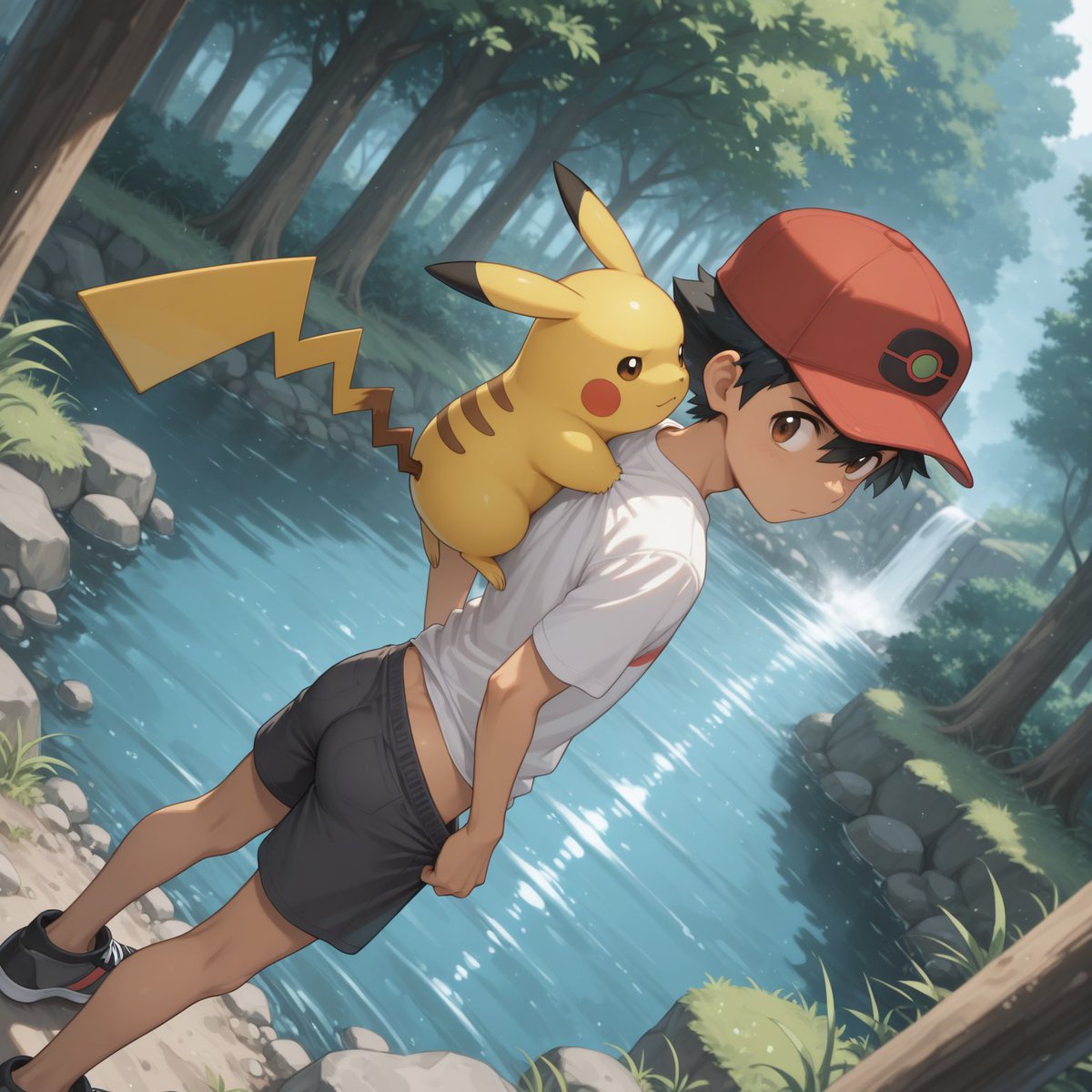 Chizo_diffusion's tweet photo. Boys should be this energetic😌

男生就該這麼有活力~

#pokemon #Pikachu https://t.co/Lpk82NhKm5