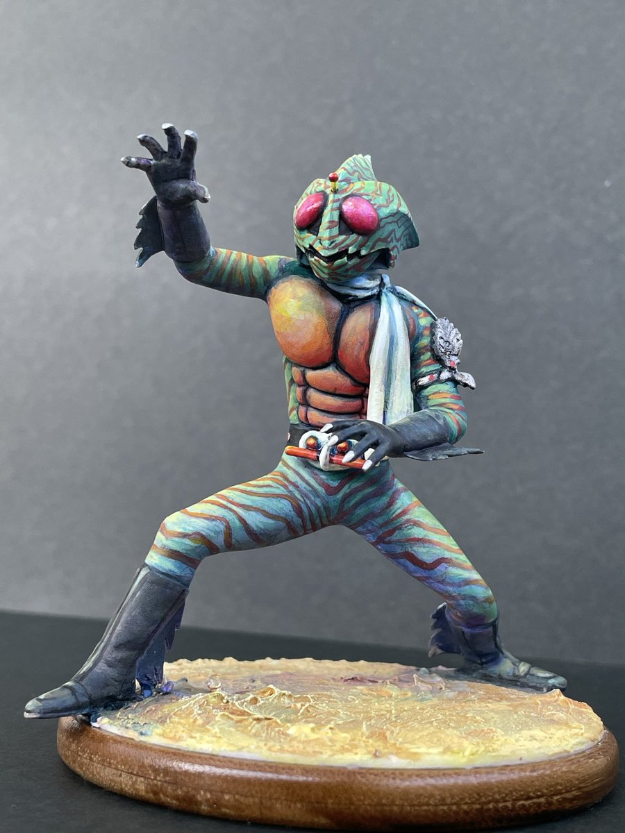 仮面ライダーアマゾン完成！ 海洋堂？のガレージキット 原型は田熊さん