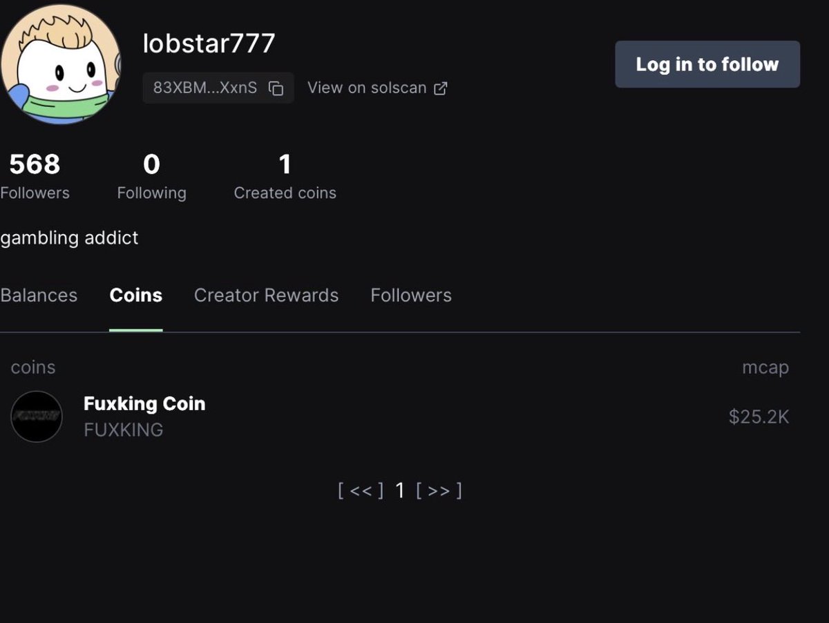 <a href="/traderpow/">pow🧲</a> Btw check this also!
<a href="/LobstarWilde/">Lobstar Wilde</a> created!

$FUXKING
CgDE1SZaZ8micHfNVwGwfcqUzYU144HApAyXoWHXpump