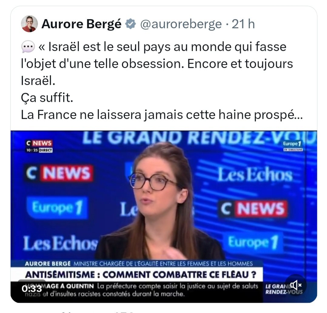Elle confirme donc que la loi Yadan aura pour objectif de criminaliser toute critique de l'Etat d'Israël et non la lutte contre l'antisémitisme.
