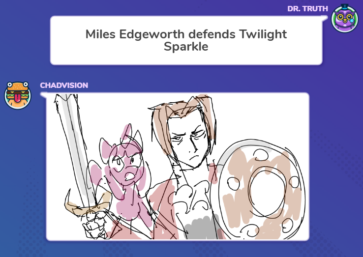 Miles Edgeworth defends Twilight Sparkle