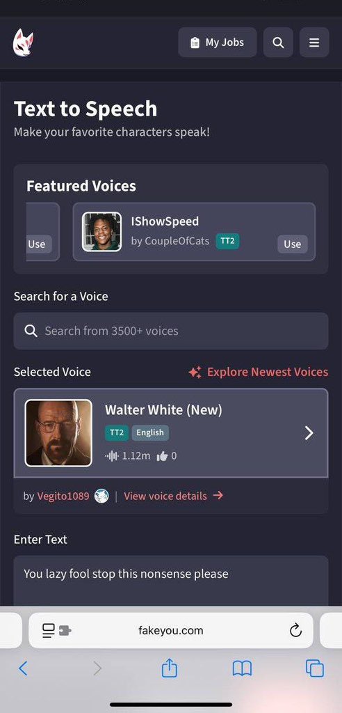 Sharp site to clone your celeb voice 

site link 🔗 
fakeyou.com/f5-tts