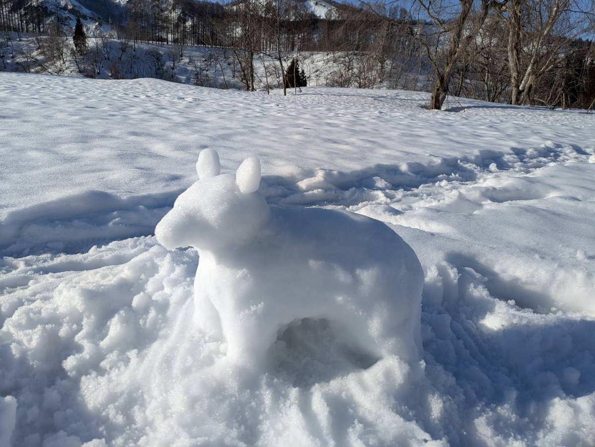 業務用トリミングチョーカー65個+背景布　1月　白くまちゃん　雪の結晶　白熊 戦いの後、静かになった雪原でちょっと遊ぶ。 ちびうさの後、当歳子