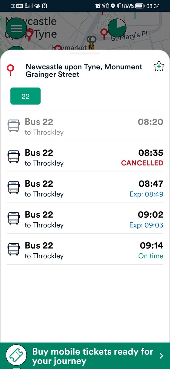 LKEW84's tweet photo. @StagecoachNE Are you joking?!?! Whoever authorised and signed off on this ridiculous bus time table change wants sacked! It's rush hour, the 8:35am bus has never arrived on time since the change and now there's no bus for 30 minutes. SORT IT OUT!!!! https://t.co/zJs3ANSRCO