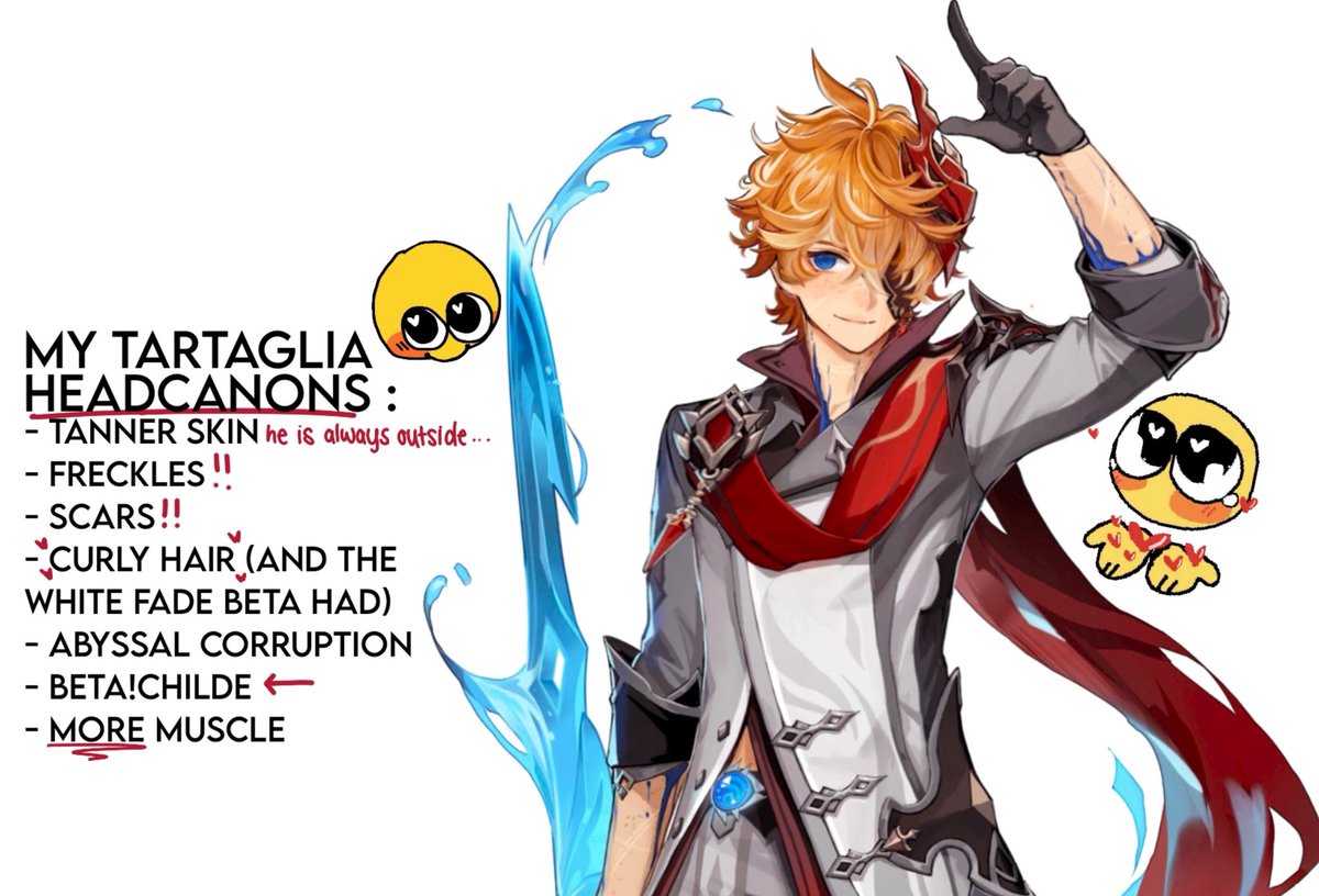 just cause i can. tartaglia headcanons. boom.