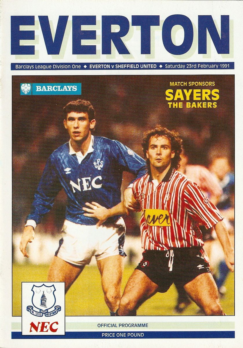 23rd February 1991 - #OnThisDay 35 years ago Sheffield United beat Everton 2-1 at Goodison Park ⚔️🔵

Glyn Hodges and Brian Marwood scored to ensure Blades left Liverpool with all three points 🔴⚪️ #sufc #twitterblades