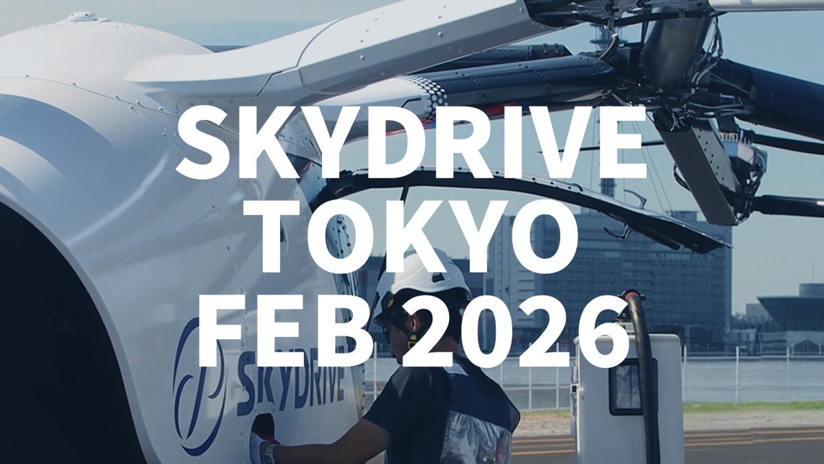Skydrive_jp's tweet photo. 【東京デモフライト情報】
明日2月24日（火）の東京ビッグサイト東棟屋外臨時駐車場でのデモフライトは全2便（第1便：9:30頃、第2便：12:05頃）を予定しております。情報の更新はSkyDrive公式Xをご覧ください。
https://t.co/QrSXeRXsxs

※ 天候状況を見て最適なタイミングで運航を行うため、フライトは10分程度前後する可能性があります。また、デモフライトが中止となる場合がありますので予めご了承ください。
※観覧エリアが混雑しすぎて危険な状況になったと判断される場合、安全を考慮して見学をお断りさせていただく場合がございます。

#東京ビッグサイト #デモフライト #空飛ぶクルマ #Advanced_Air_Mobility #Flying_car #eVTOL