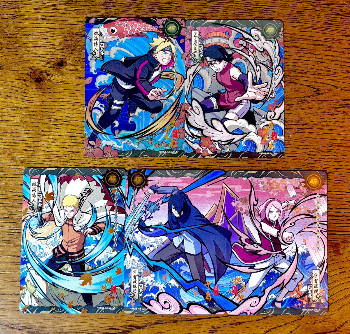 🇨🇳kayouカード BORUTOの浮世絵シリーズ全5種 浮世絵シリーズはNARUTO