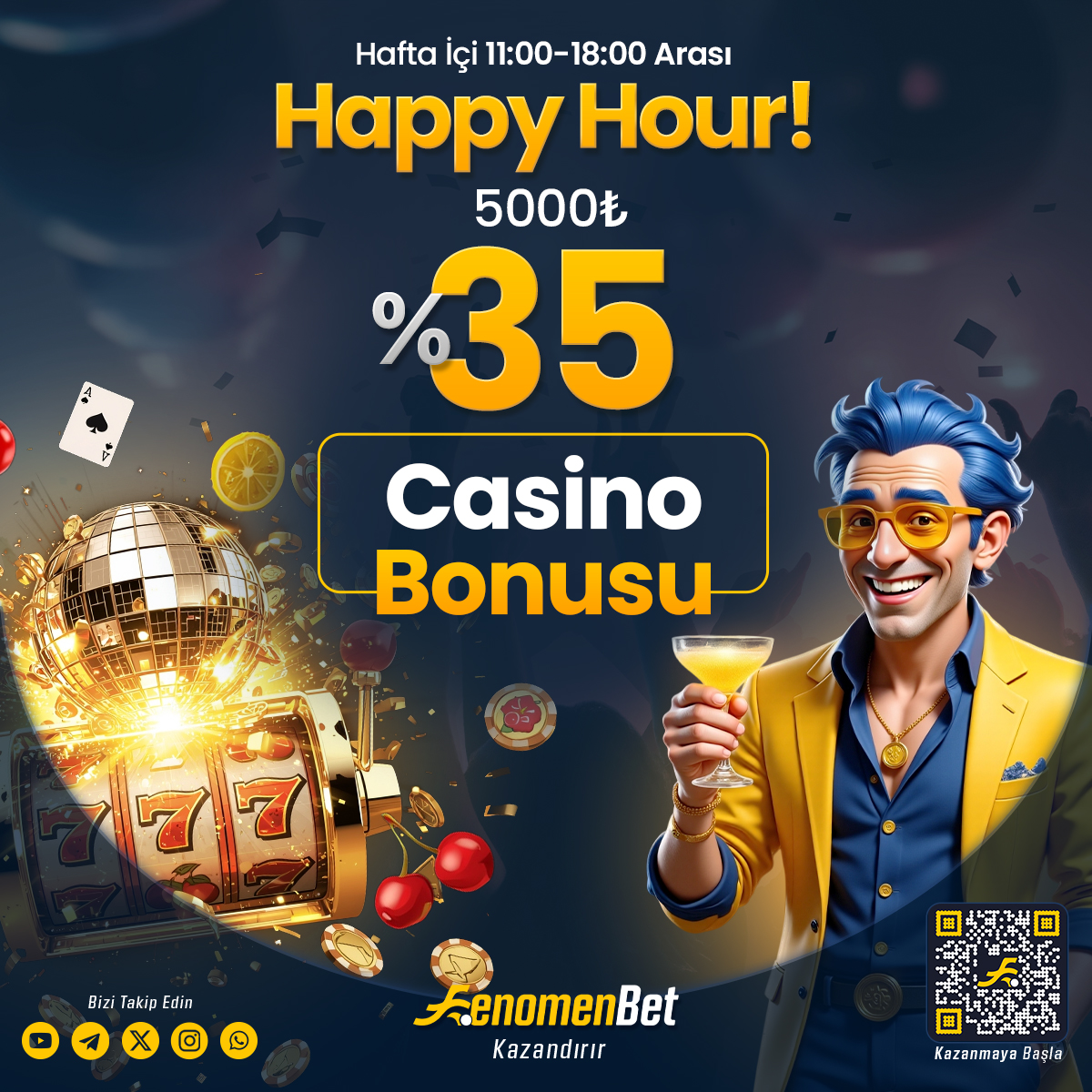 casinoglobalx's tweet photo. 💛FENOMENBET HAPPY HOUR FIRSATI💛
💯HAFTA İÇİ HER GÜN 11:00 - 18:00 ARASI YATIRIMINA %35 CASİNO BONUSU HEDİYE
✅FENOMENBET GİRİŞ; https://t.co/A53UU3IVFb
#fenomenbet #bahis #denemebonusu #denemebonusuverensiteler #casino #FIXBET #grandpashabet #tempobet #Timebet #nesine #zlot https://t.co/d7lQB8UW5j