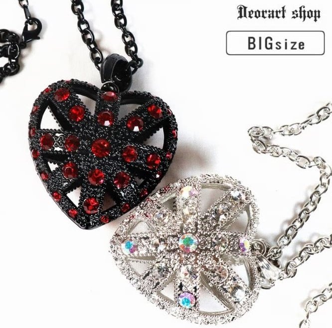 🎩Deorart🎩 ✨新作入荷✨ ︎🤍BY1186ハートビッグチャーム ネックレス