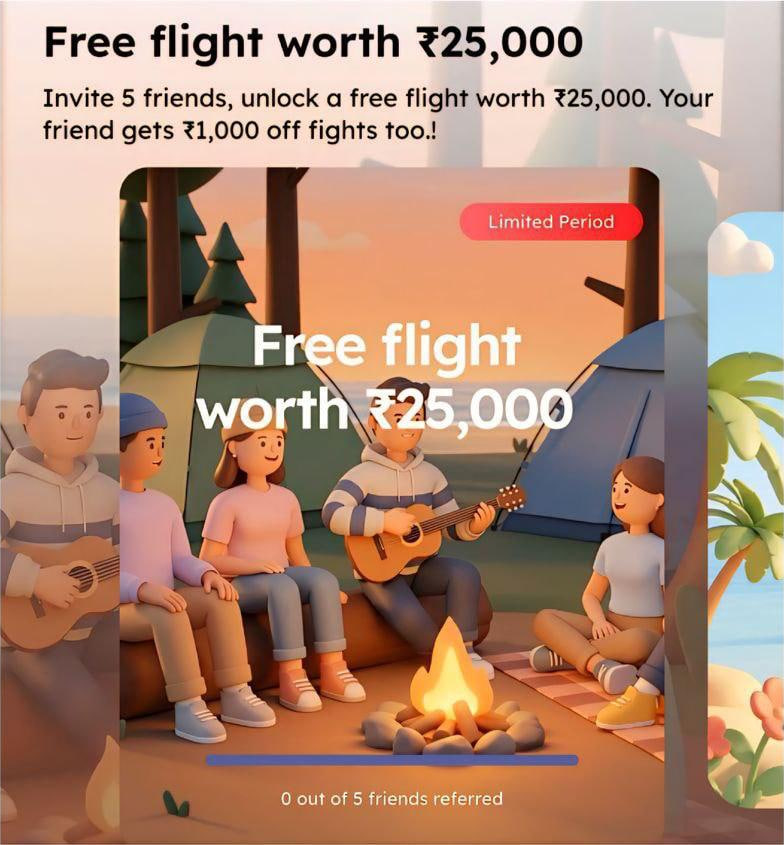 DealBeeOfficial's tweet photo. Another @getscapia referral reward just landed ๐
Every time one of these arrives, it reminds me how powerful #DealBee community has becomeโค๏ธForever grateful ๐๐ป
Planning to apply? Check here ๐
https://t.co/BjvHdkEUhQ
New referral offer is LIVE. Grab โน25K Flight Voucher by referring 5 friends.