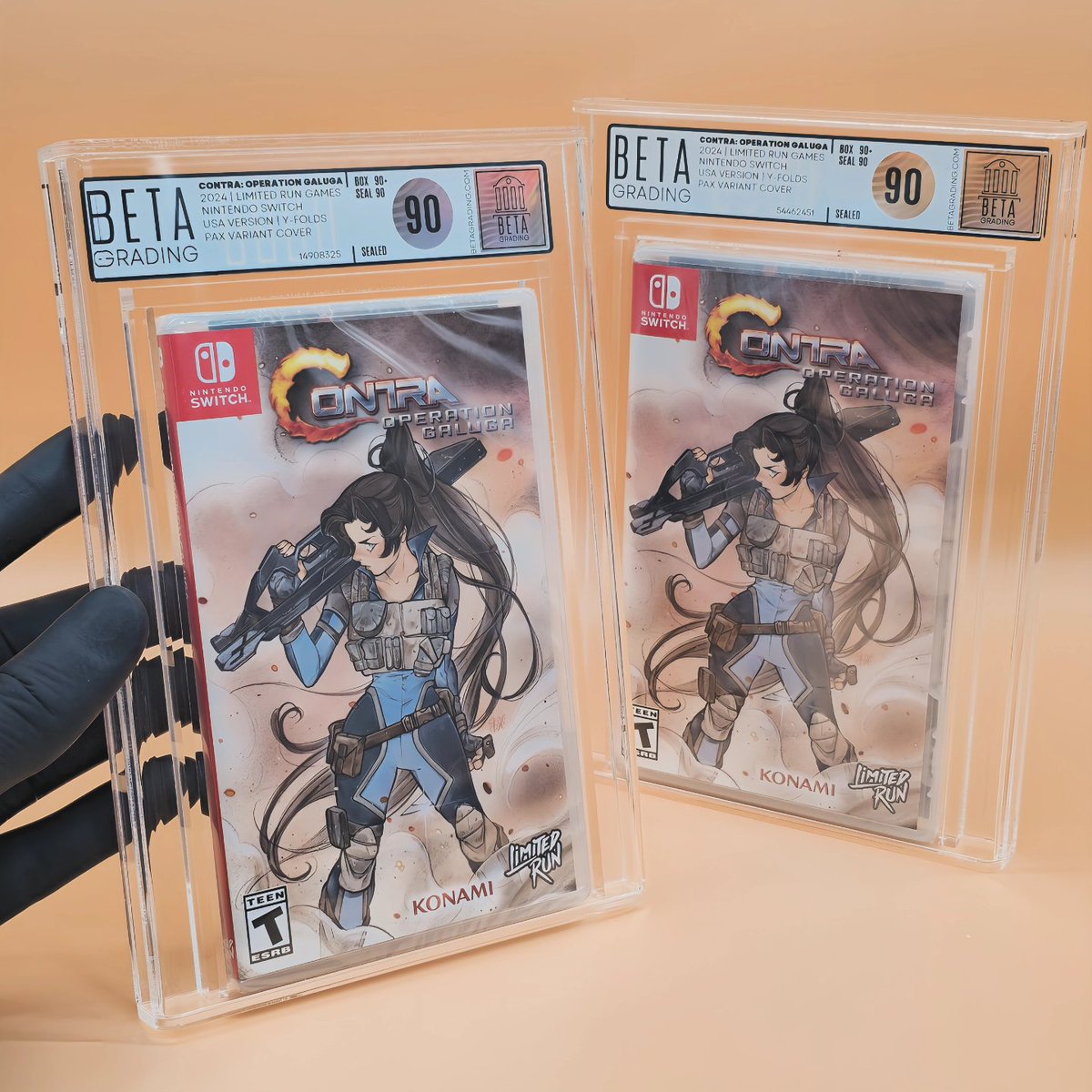 Contra: Operation Galuga.
2024 | Limited Run Games
Nintendo Switch
USA Version | Y-Folds
PAX variant cover
BG90 | Sealed
Owner: Hornyforgames 
BetaGrafing.com
#betagrading #contra #nintendo #switch