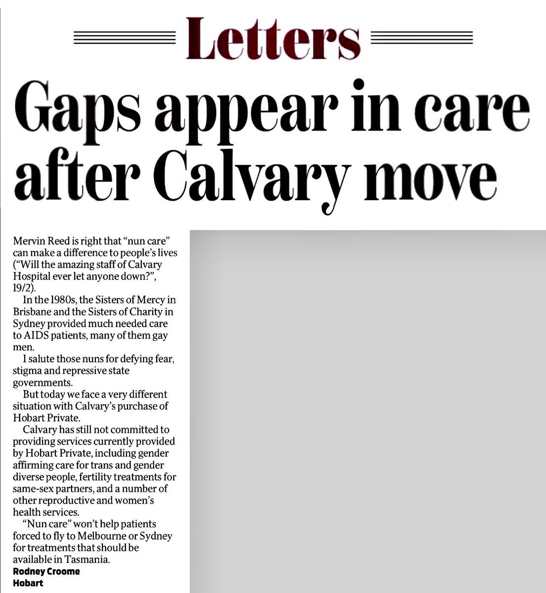 Rodney Croome AM tweet media