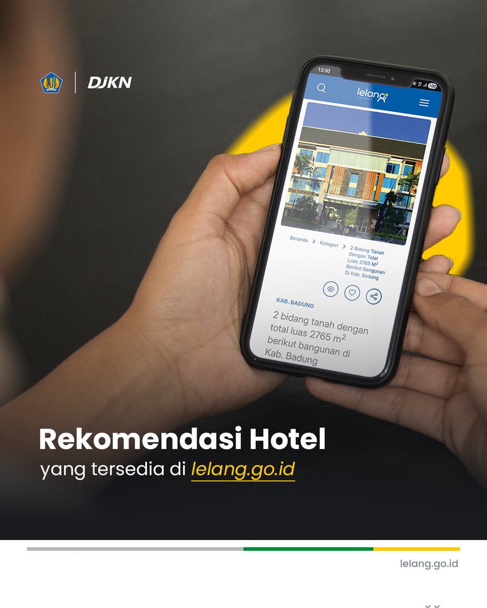 DitjenKN's tweet photo. #SobatKaeN nyari hotel? π
Langsung cek #InfoLelang hari ini~ π’β¨οΈ https://t.co/BN25Zc1d1b