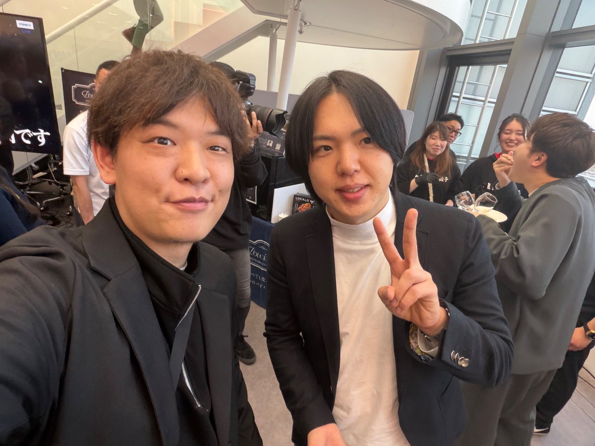 ようやくご挨拶させて頂いた松下さん！ 🪼族のボスも来てるのでご挨拶