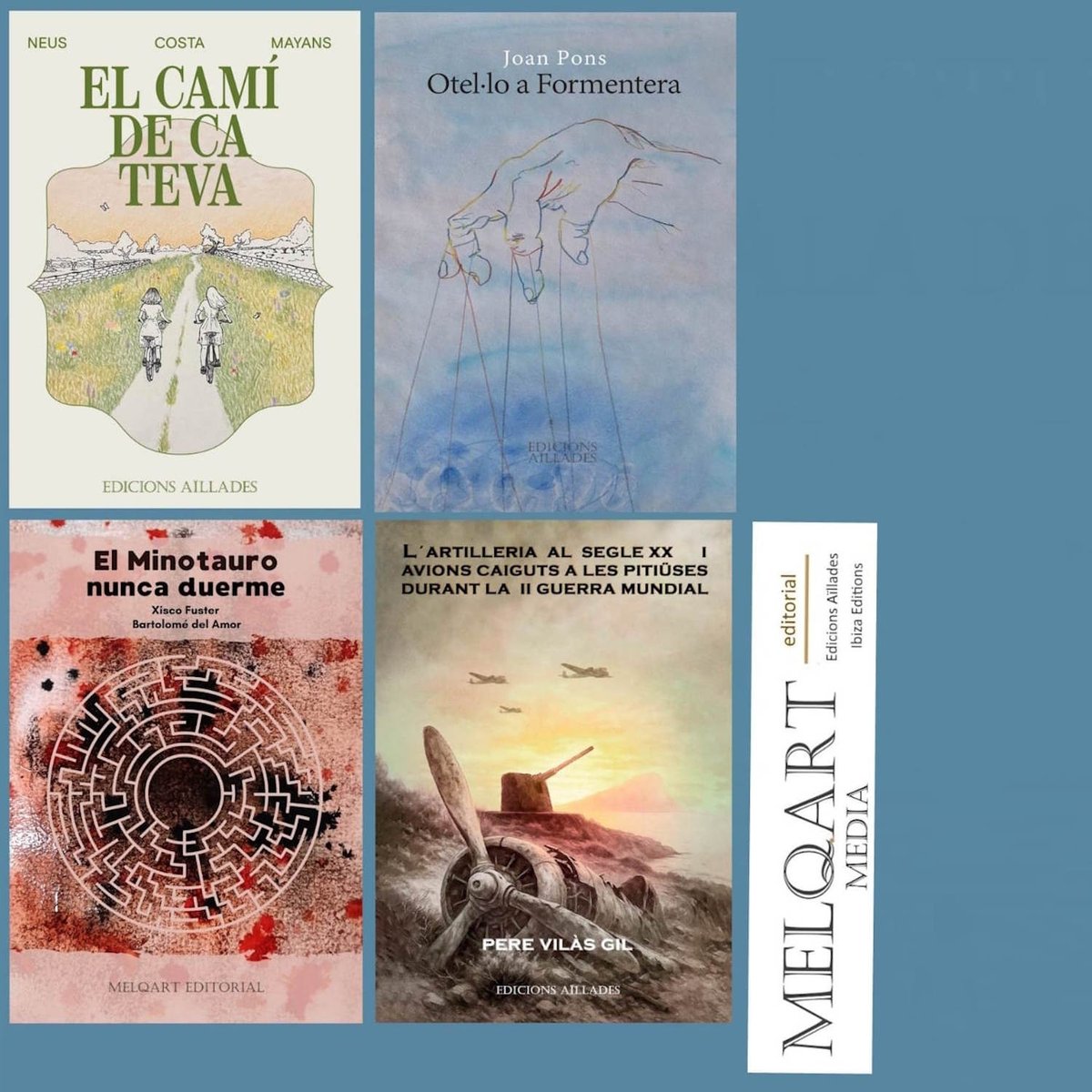 CUATRO LIBROS PARA CUATRO ISLAS
ibiza-click.com/cuatro-libros-…

desde Ibiza, Melqrt Media celebra el 'Dia de les Illes Balears' con la pubilcación de un libro en cada una de las cuatro islas
 #IllesBalears #diadelesillesbalears <a href="/melq_art/">melq.art</a> 
<a href="/ProduIlles/">Produccions Aïllades</a> <a href="/IbizaEditions/">Ibiza Editions</a> #libros #literatura