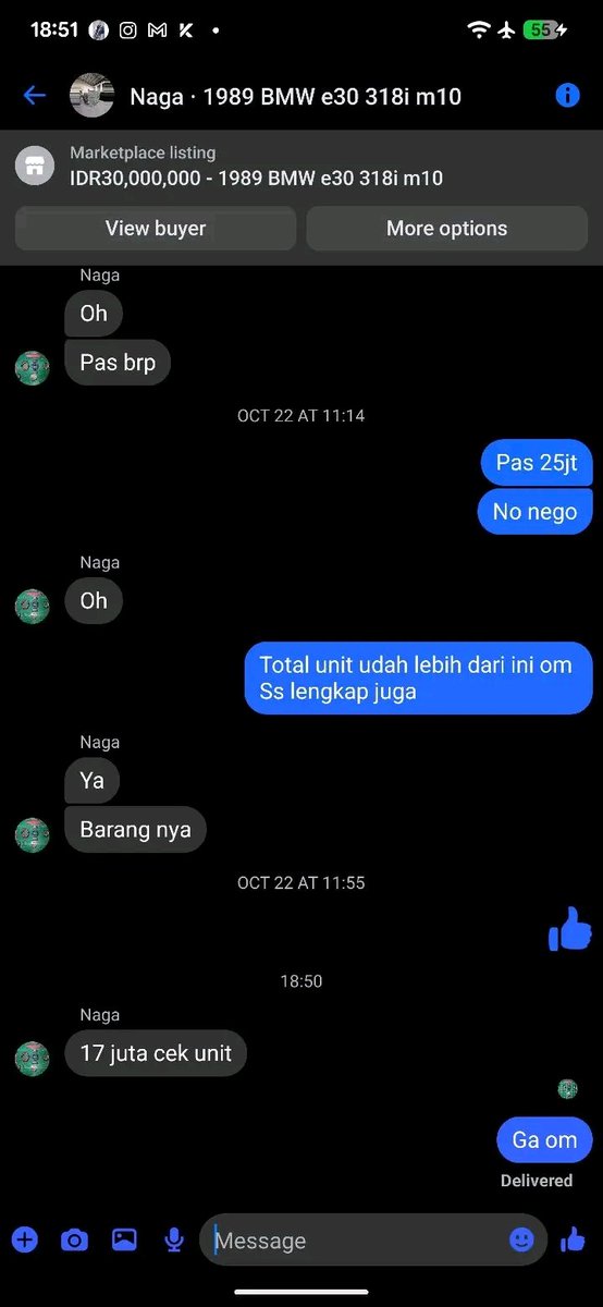 Perkara jual beli di fesnuk. 😂