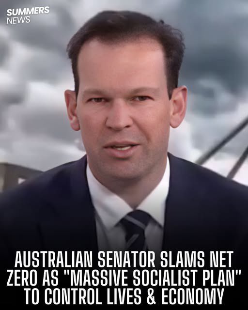 Australian Senator Matt Canavan is sounding the alarm on Net Zero emissions targets, calling them "a massive socialist plan" that hands government total control over everyday life. In his latest comments, he warned: "Net zero emissions by 2050 means that the government has to