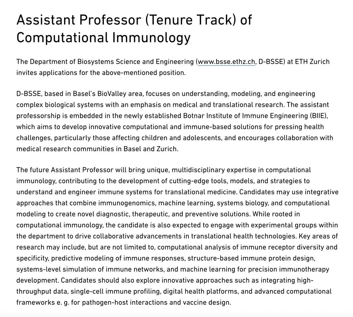 D-BSSE, ETH Zurich tweet media
