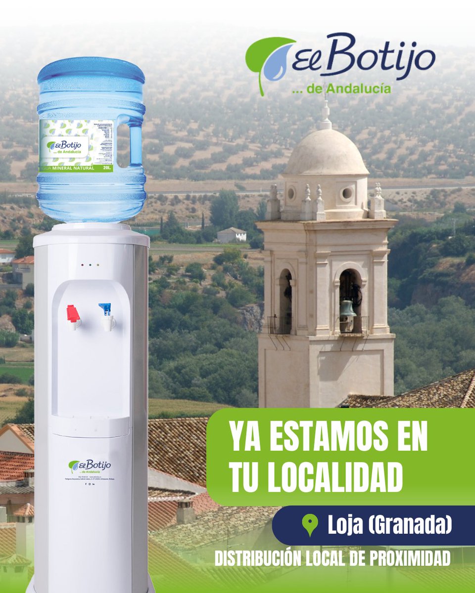 ¡Ya estamos en Loja! 💚💧

Contamos con distribuidor local en la ciudad. ✅🤗

¿Quieres recibir información sobre nuestros dispensadores y servicio de reparto de agua mineral natural directa de Sierra Nevada 🏔️ en Loja? 💧

#loja #aguamineralnatural #distribuciónlocal