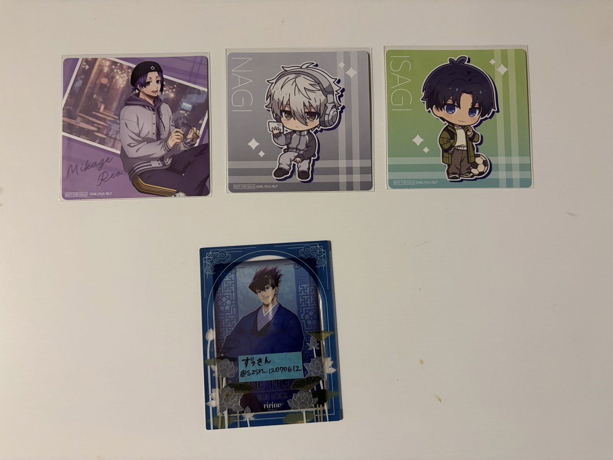 交換】ブルーロック ブルロ カラオケ まねきねこ コースター 譲：SD…潔