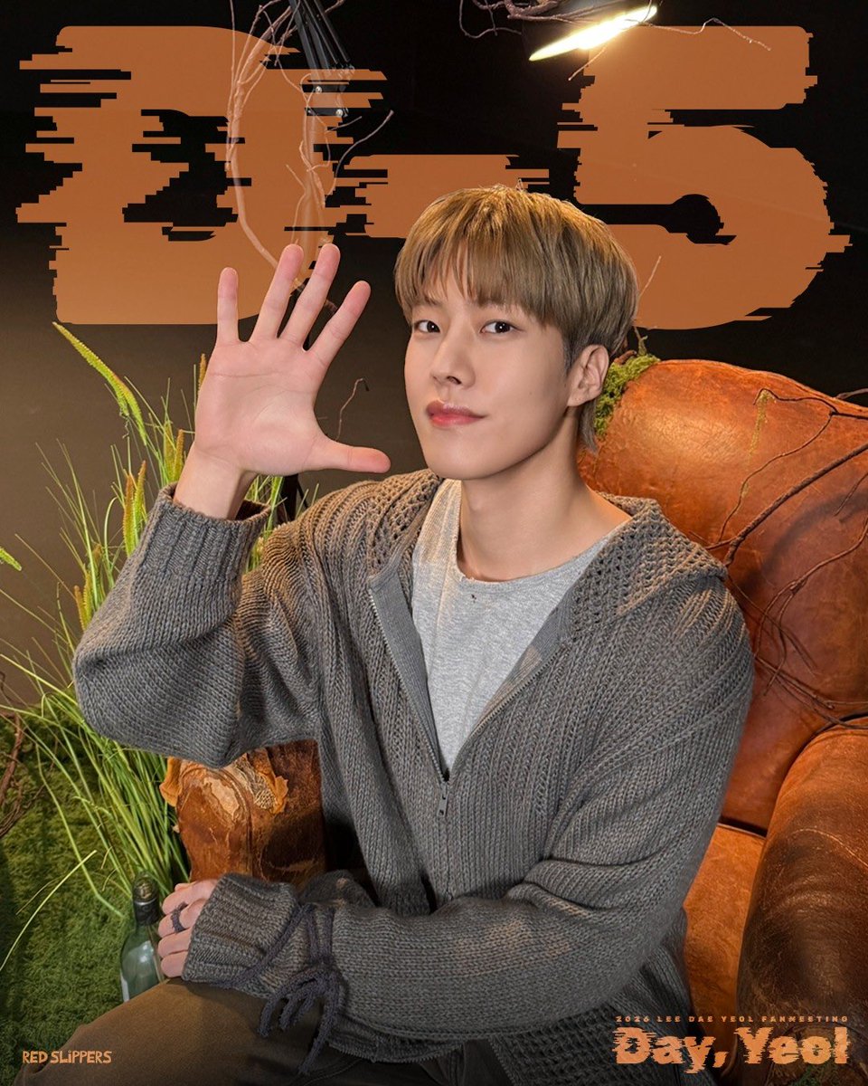 redslippers_ent's tweet photo. [🎁] #이대열 #LEEDAEYEOL

2026 LEE DAE YEOL FANMEETING <Day, Yeol>

🧡 D-5 🧡

🗓️ 2026. 02. 28 (SAT) 3PM, 7PM (KST)
📍 ONMAM THEATER

#이대열 #LEEDAEYEOL
#골든차일드 #GoldenChild
#2026_LEE_DAE_YEOL_FANMEETING_DAY_YEOL
#레드슬리퍼스 #Redslippers https://t.co/uGRvw6dI0G