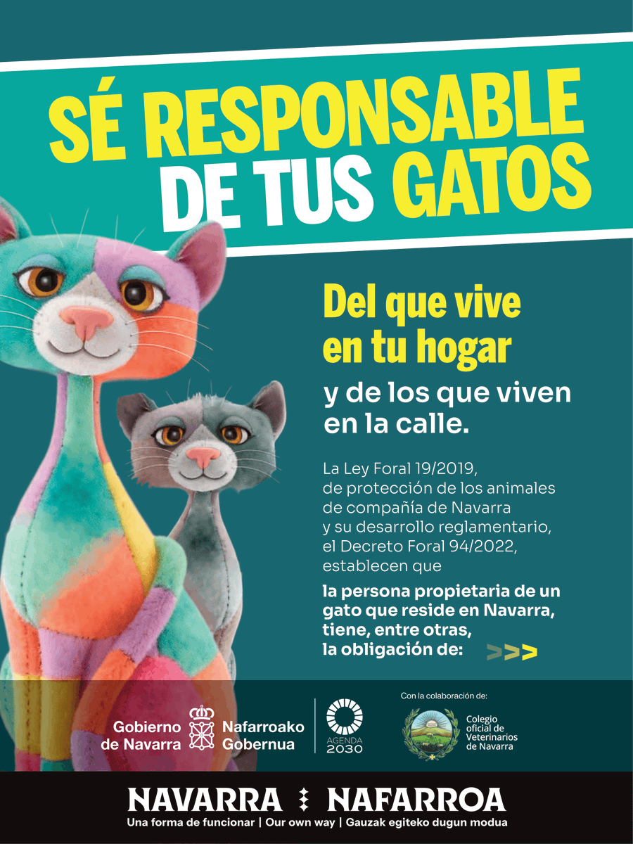 korellakoerbia's tweet image. 🐈Campaña Se Responsable de tus Gatos
#corella #navarra #nafarroa
