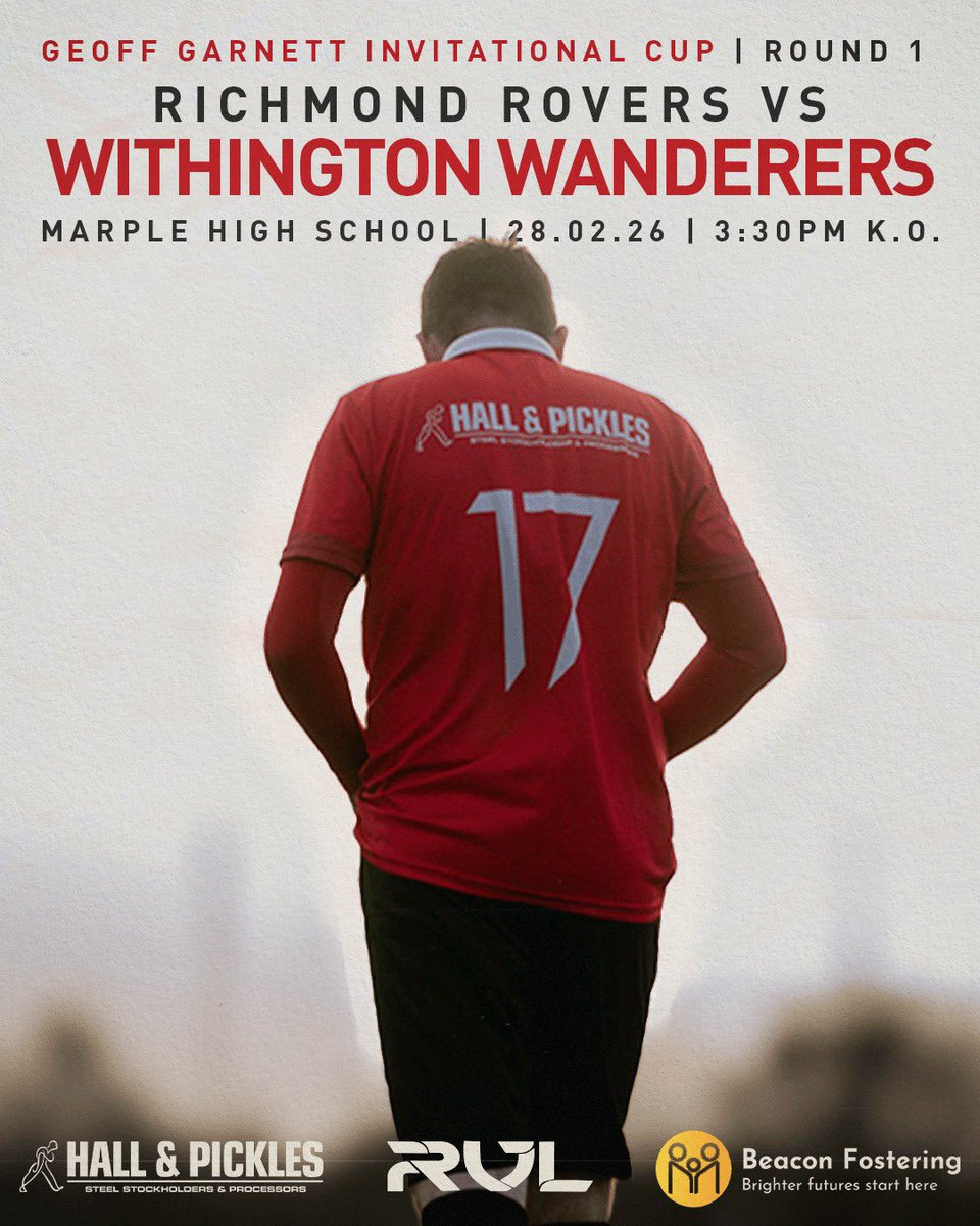 After a short break to recover, regroup and refocus - The Red Lions travel to face Premier Division side Richmond Rovers in the Geoff Garnett Invitational Cup.

Our biggest game of the season awaits us in Marple.