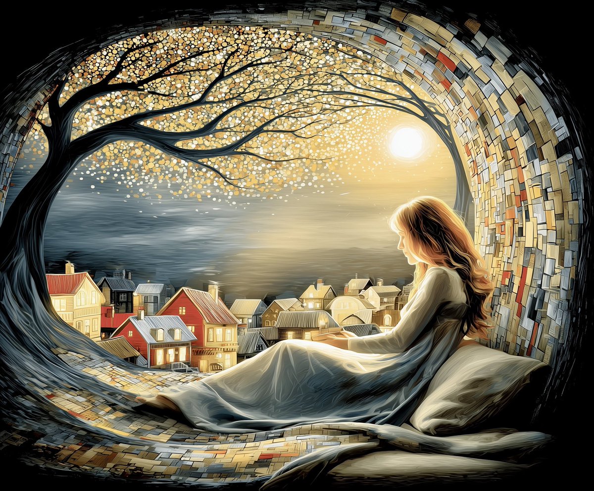 “Stay, stay at home, my heart, and rest;
Home-keeping hearts are happiest,
For those that wander they know not where
Are full of trouble and full of care;
       To stay at home is best….”

—Henry Wadsworth Longfellow (Song)

#AIart #Midjourney7 #Poetry