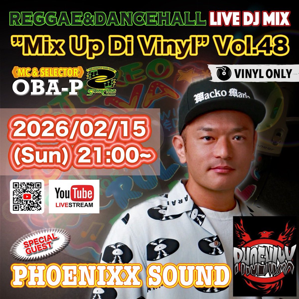 レコードプレイ好きな方是非一回見てみて下さい🔥🔥🔥

【Special Guest】PHOENIXX SOUND "Mix Up Di Vinyl" Vol.48 by STEREO CRAVA youtu.be/n9fWuOZpIMQ?si… <a href="/YouTube/">YouTube</a>より