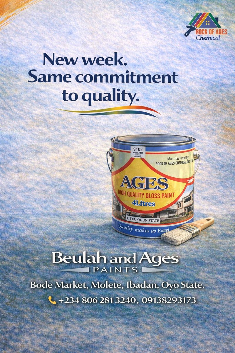 BEULAH & AGES PAINTS (IBADAN) tweet media