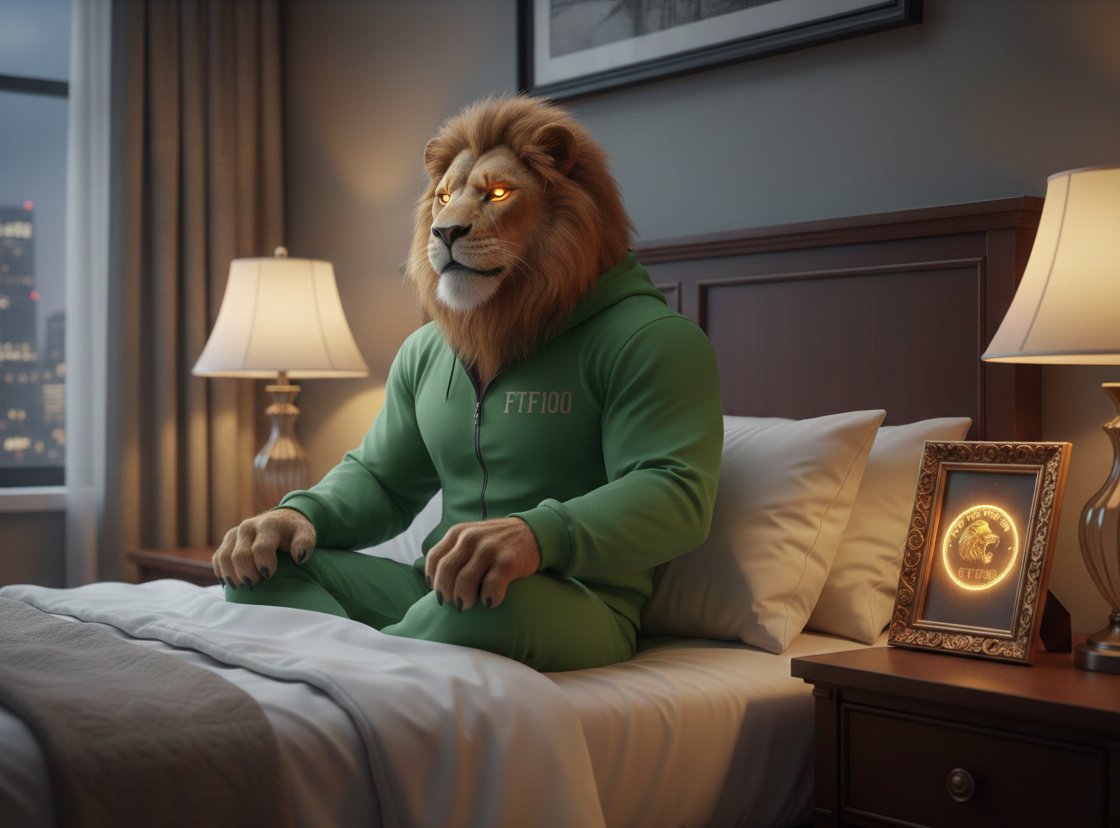 GN Lions 🦁🌙Manifest it. Believe it. Rest in it. FTF100 is the vision we wake to. Markets go red? We see green coming. Sleep deep, dream green, rise to it tomorrow. 💚📈 #FTF100 #ManifestGreen #GNLions