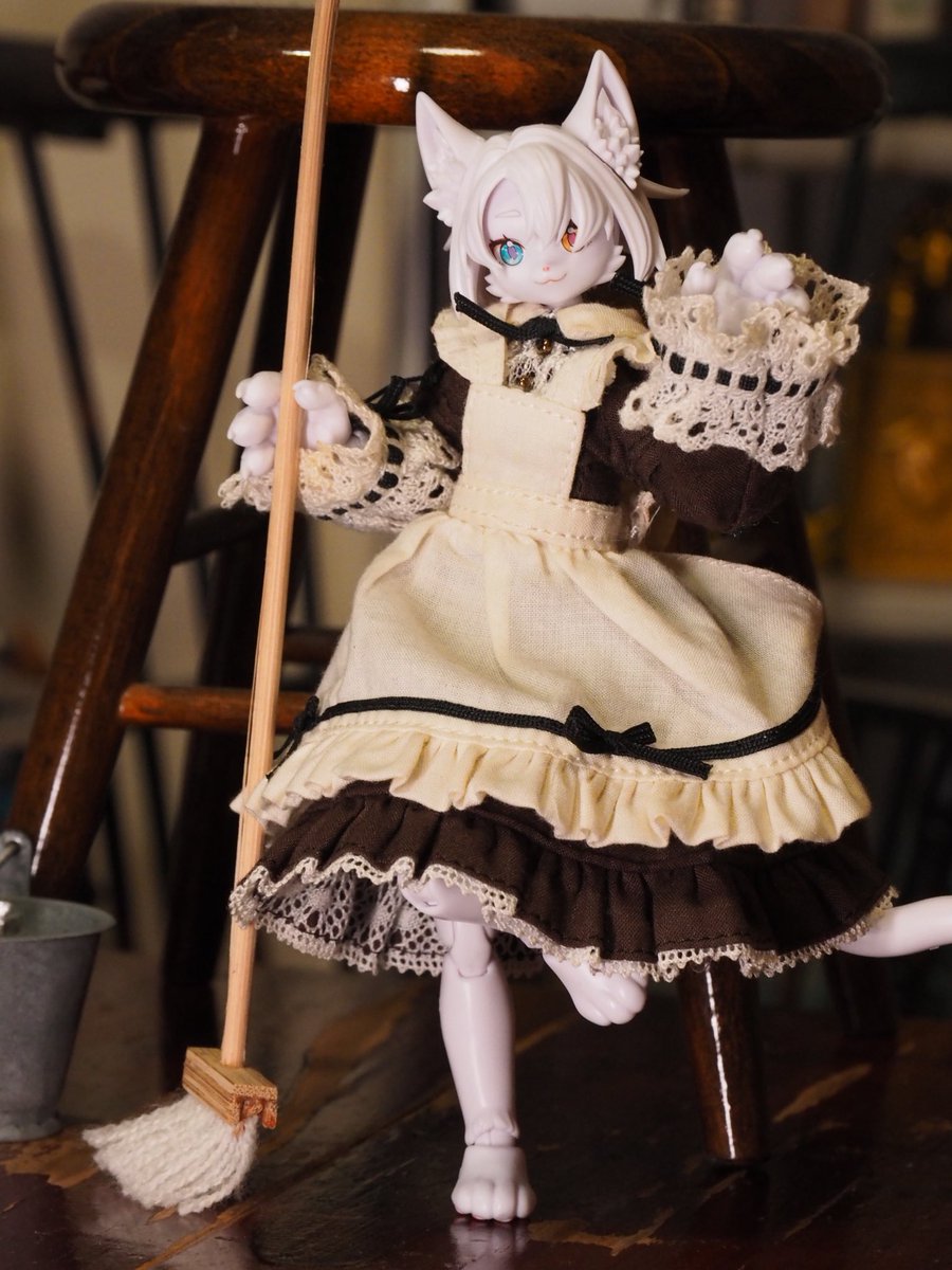 メイド服のねこさん
#見てってけもプラ