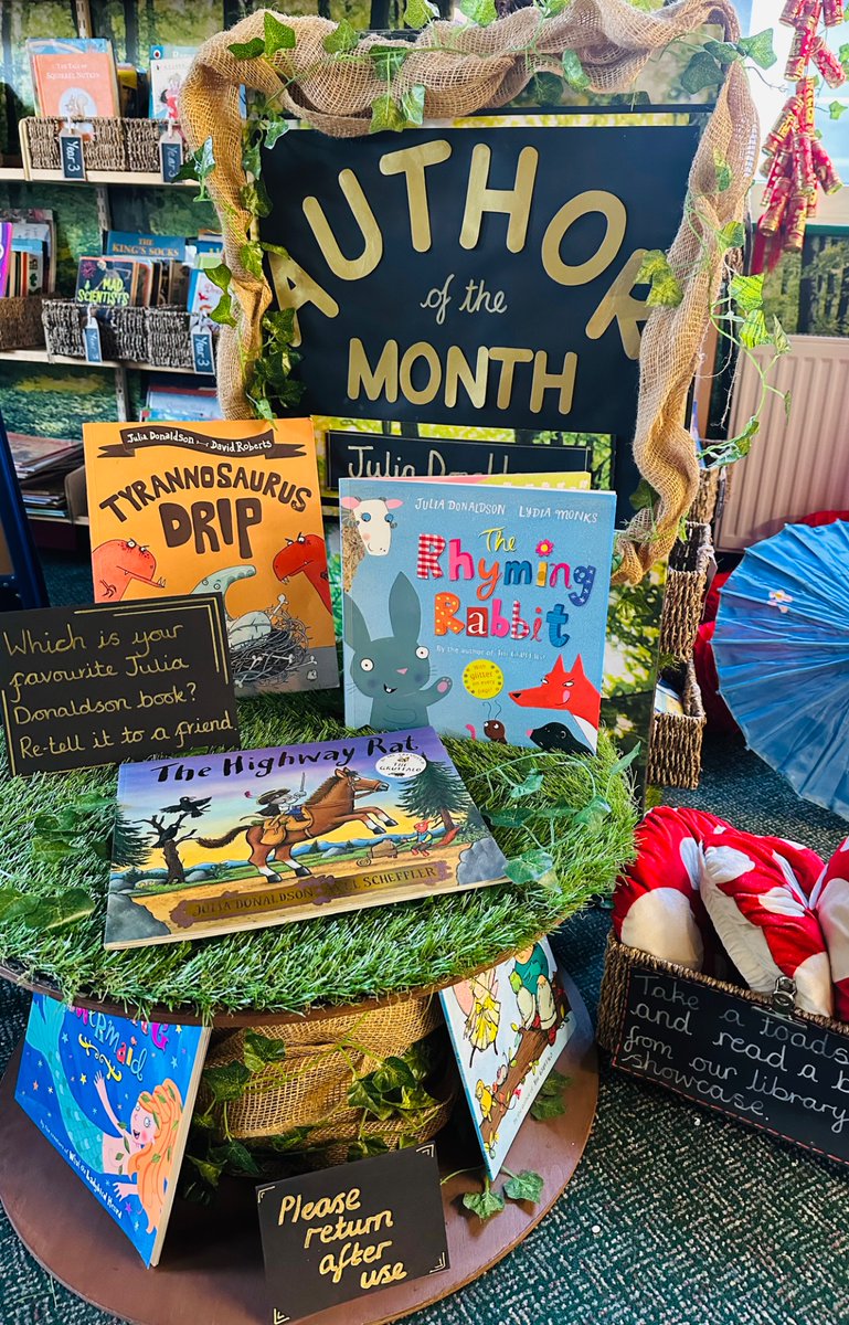 SmawthorneHMA's tweet photo. Inspired by the recent announcement of the upcoming release of a new book from the Gruffalo series, our ‘Author of the Month’ display has been updated. Julia Donaldson is definitely one of our favourites here at SHMA. #WeLoveReading #WindowToTheWorld https://t.co/TNfrYsISLT