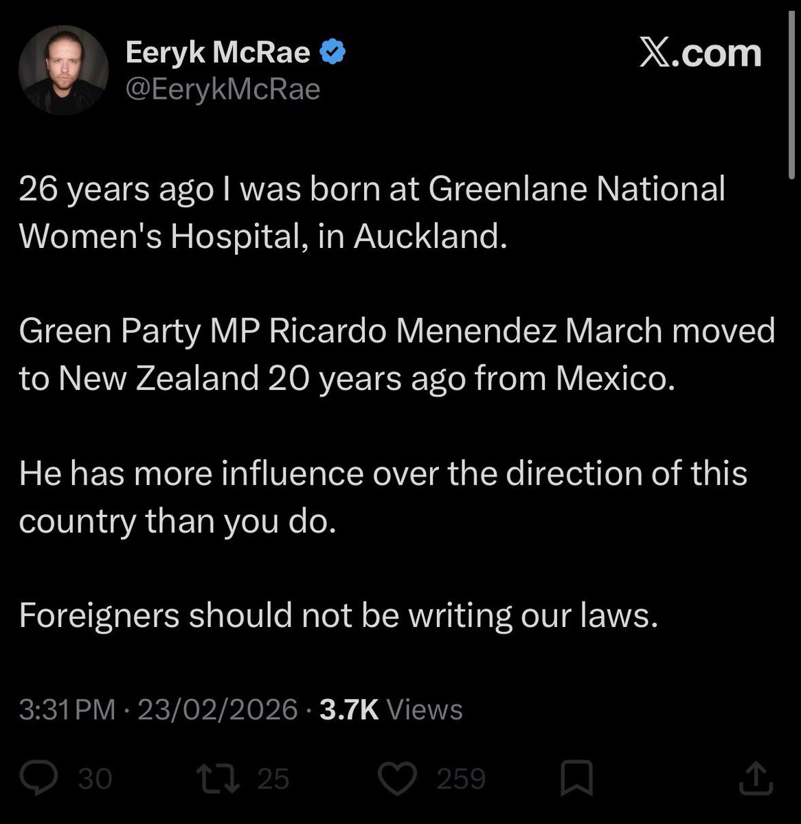 He didn’t stab his step mother 15 times as she lay sleeping while holding her daughter though.

I know who’d one I’d rather have influence in this country, and it’s not you.