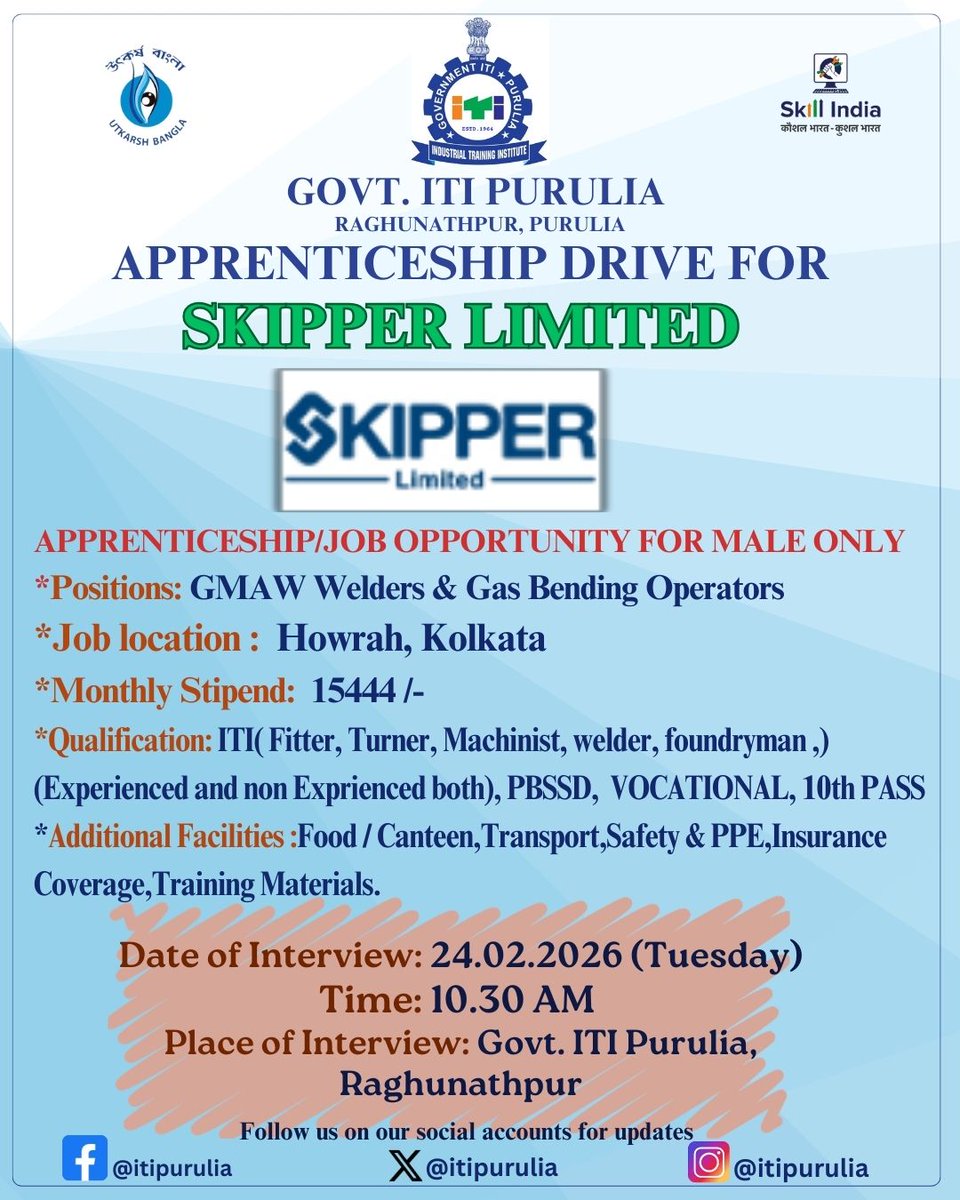 GOVT. ITI PURULIA tweet media