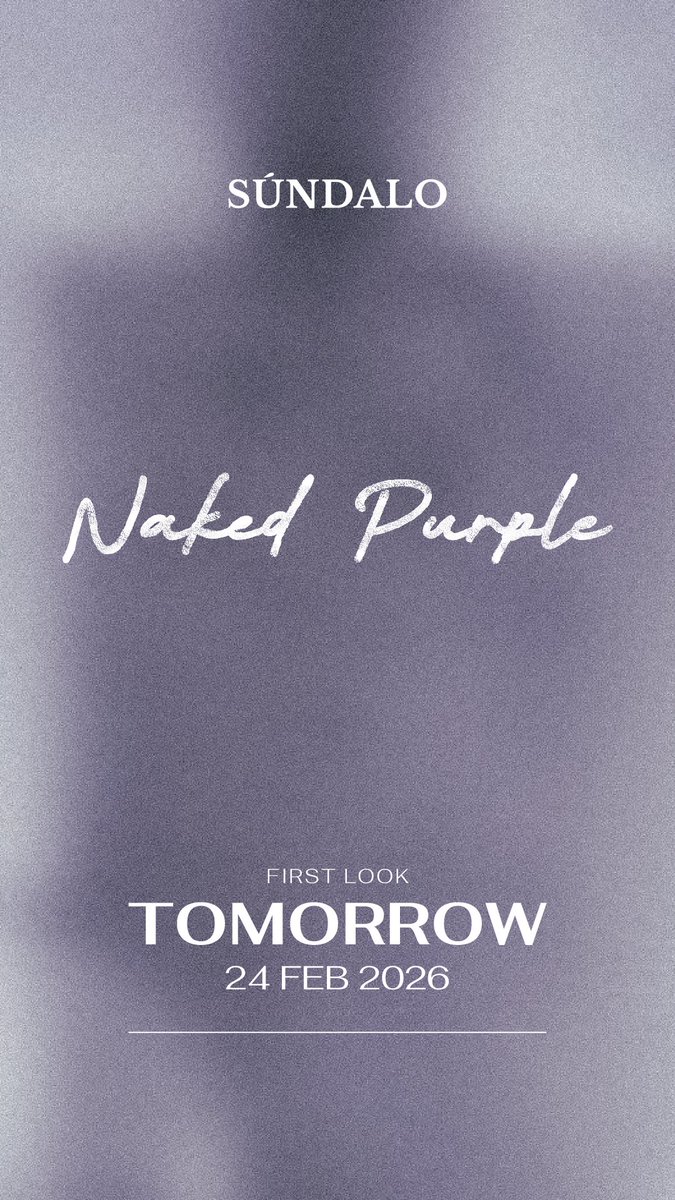 在紫色之中，明日开始。

In purple,
tomorrow begins.

#SUNDALO #SÚNDALO
#sundaloperfume #SUNDALOxnakedpurple