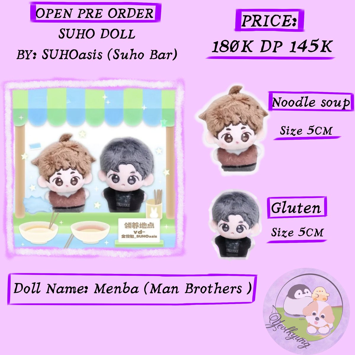 OPEN PO SUHO DOLL by SUHOasis (Suho Bar)

*Close PO Sabtu 28 Februari 19.00 WIB

📍Jakarta
✅ EST INA
✅Cicilan 
🧡Shopee

Order in  
forms.gle/BibuWSw9w3nwZ3…