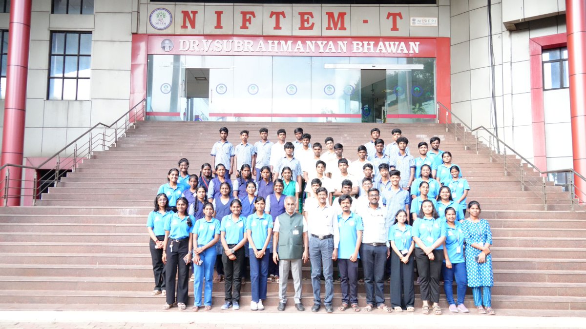 NIFTEM_Tnj's tweet photo. EduSpark of @NIFTEM_Tnj successfully conducted another JEE (Mains) Mock test for our 2025 batch students at NIFTEM-T on 21.02.2026. To helping students strengthen their preparation and gain real exam experience. @MOFPI_GOI #EduSpark #KalviSuvadu #BookDonation #JEEMockTest https://t.co/FFzUymy1gQ