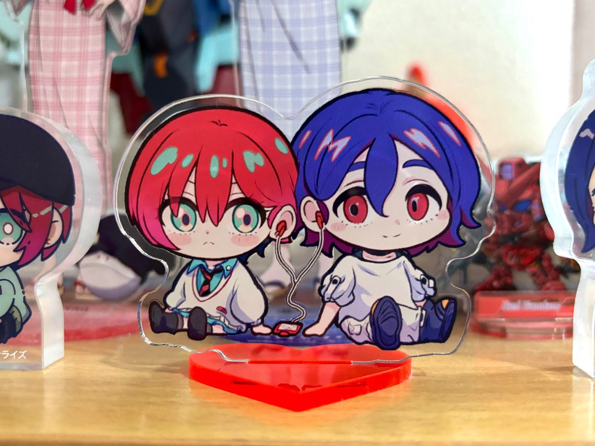 シュウマチュのアクスタ届いた〜🙌（春コミで頒布予定です）