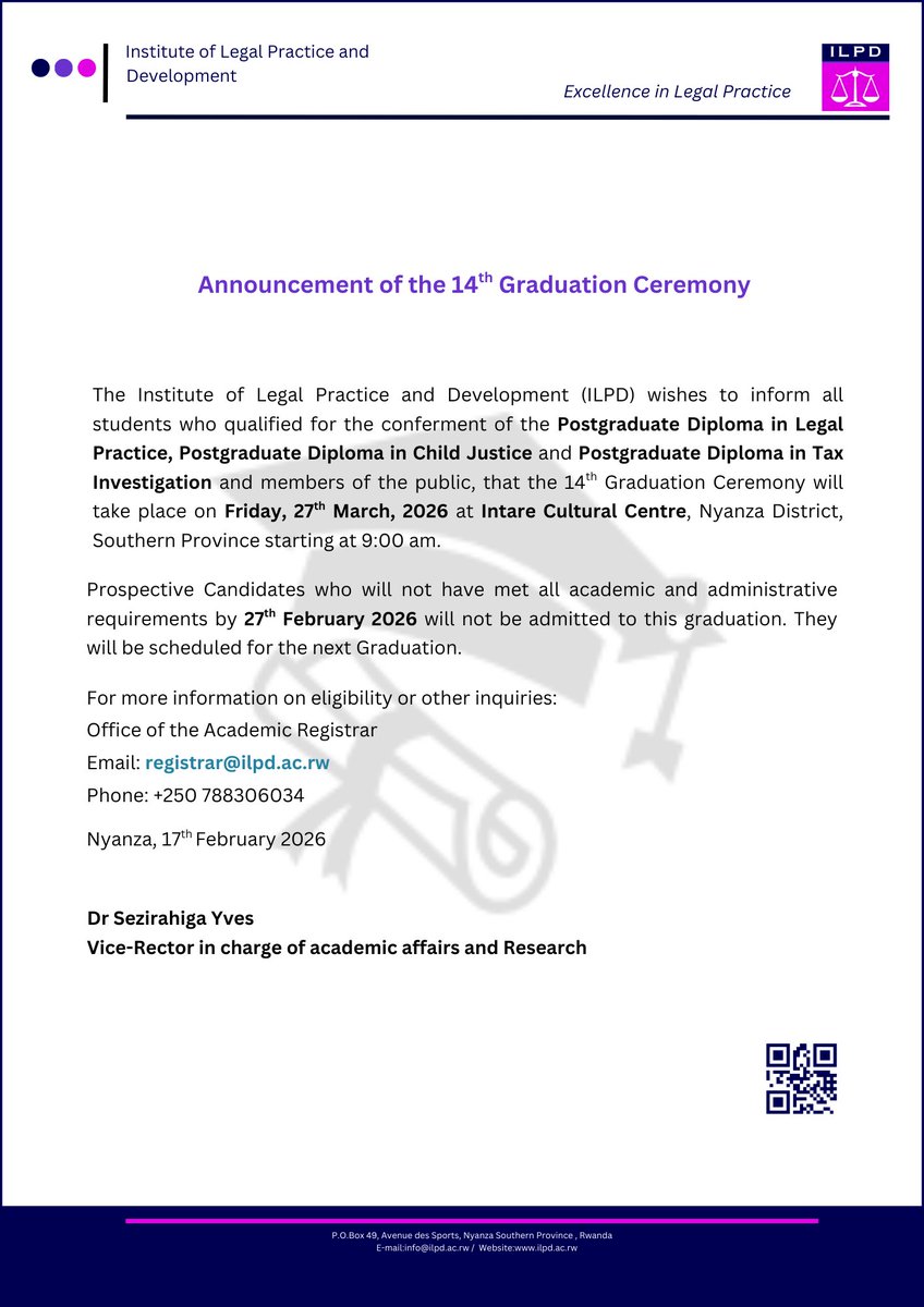 Institute of Legal Practice and Development (ILPD) tweet media